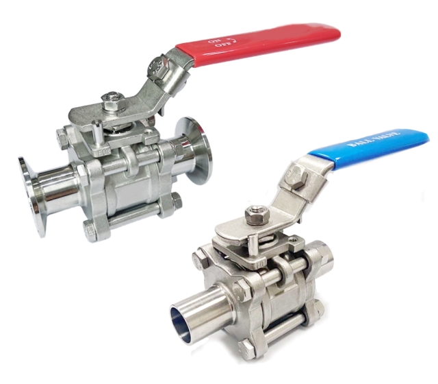 Three Pieces SANITARY Ball Valve (Non-Directed)
