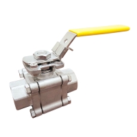 2000PSI Three Piece Encapsulated Bolted Directed Mount Pad Ball Valve