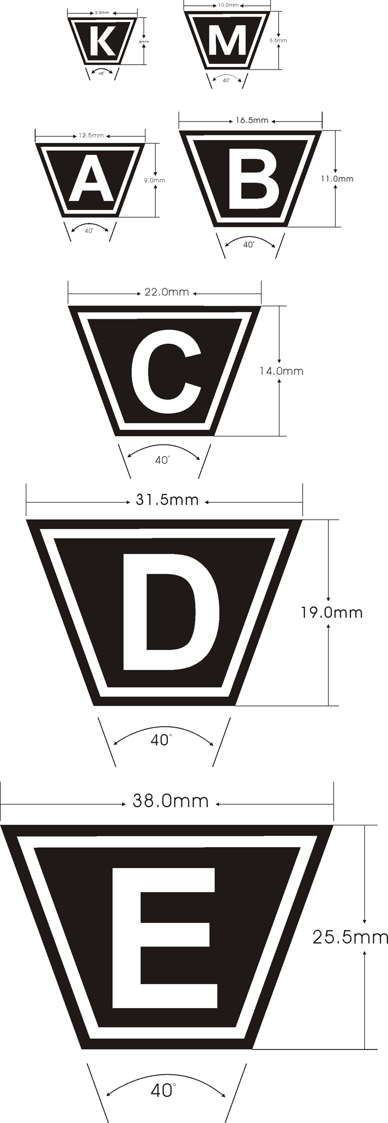 CLASSICAL V-BELTS