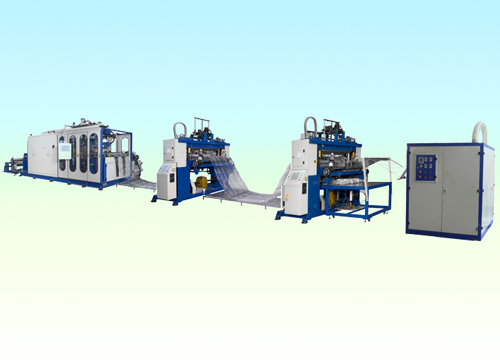 Digital operate continuous Air-Pressure / Vacuum Forming Mchine
