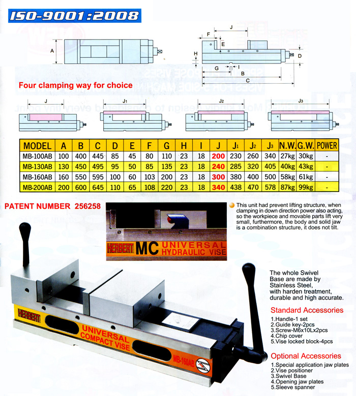 MC Mechanical-type Precision Vice