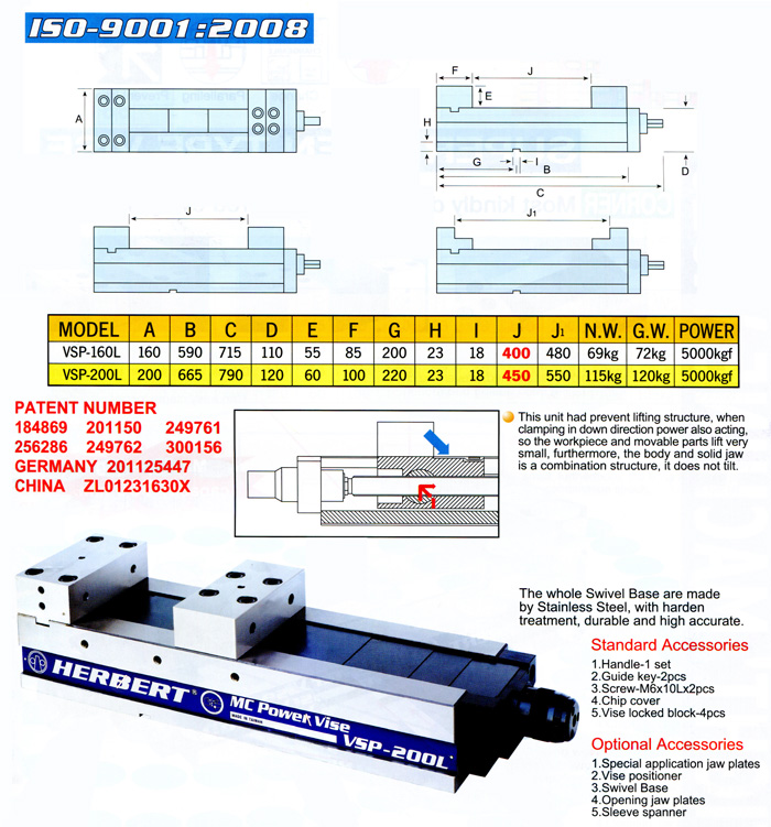 Super Long Open Type Vise