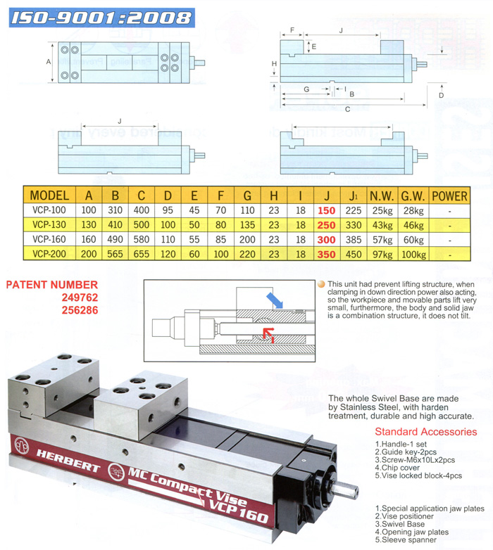 MC Mechanical-type Precision Vice