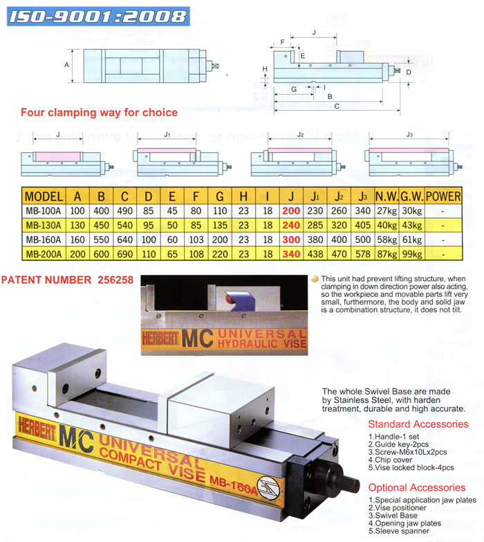 MC Mechanical-type Precision Vice