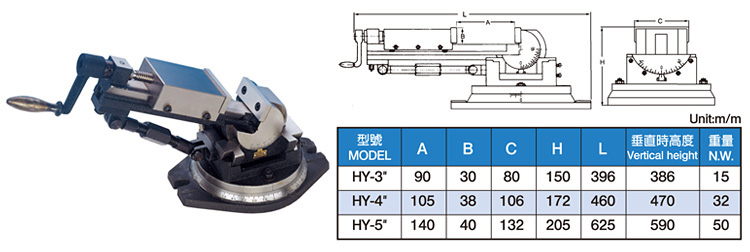 Universal 3-Axis Angular Vise