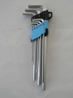 9pc Imperial-Standard Hex Key Wrench Set (Extra-Long, Matte Finish)