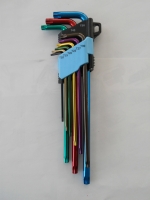 9pc Hex Key Wrench Set (Extra-Long, Electrophoretic-Coated Surface)