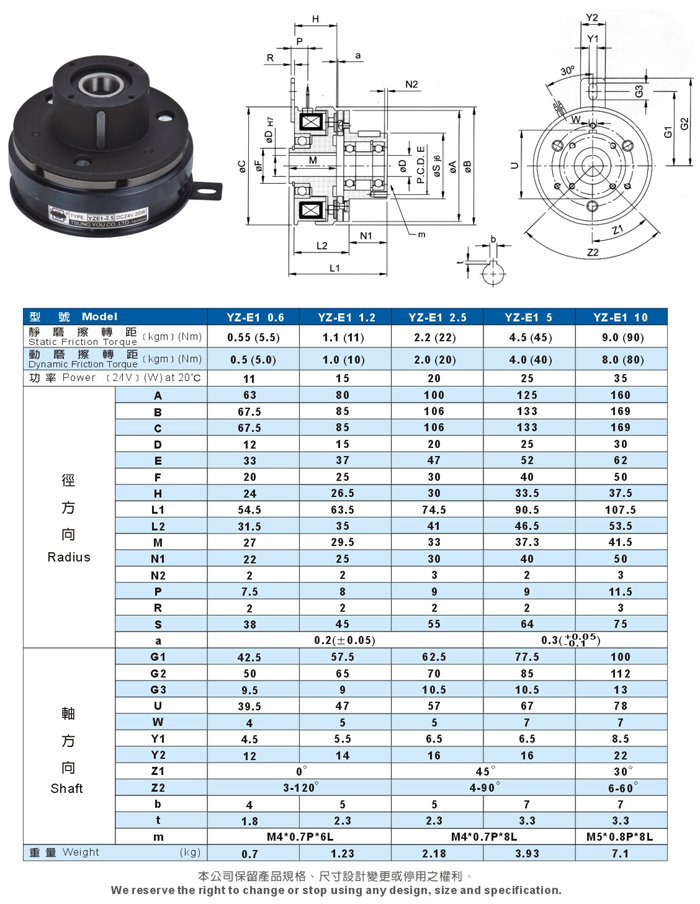 內軸承式電磁式離合器 內軸承式電磁式離合器