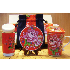 台湾红花盖杯礼盒 台湾红花盖杯礼盒