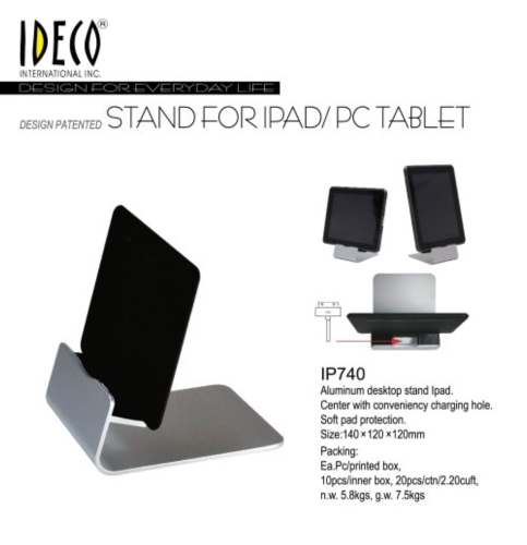 Desktop stand for Ipad or tablet