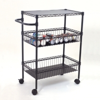 3-Tier Kitchen Cart with PP mat