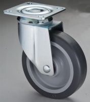 515 Dual-brake TPR Swivel Caster with Top Plate