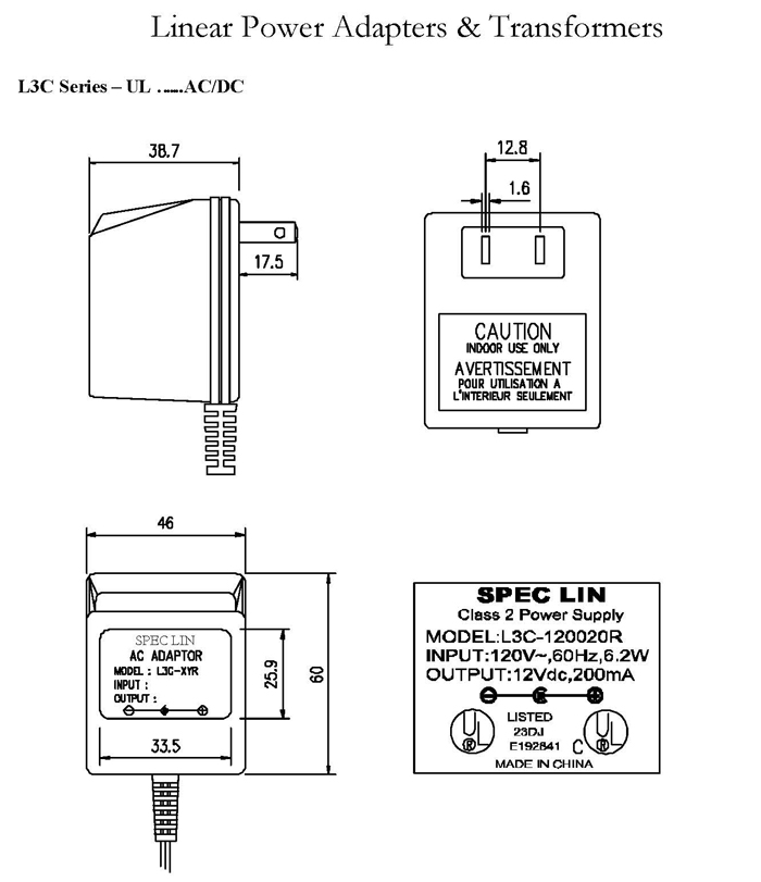 L3C Series ACDC Linear Adapters