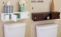 Wall-Mounted Over-the-Toilet Spacesaver Shelves