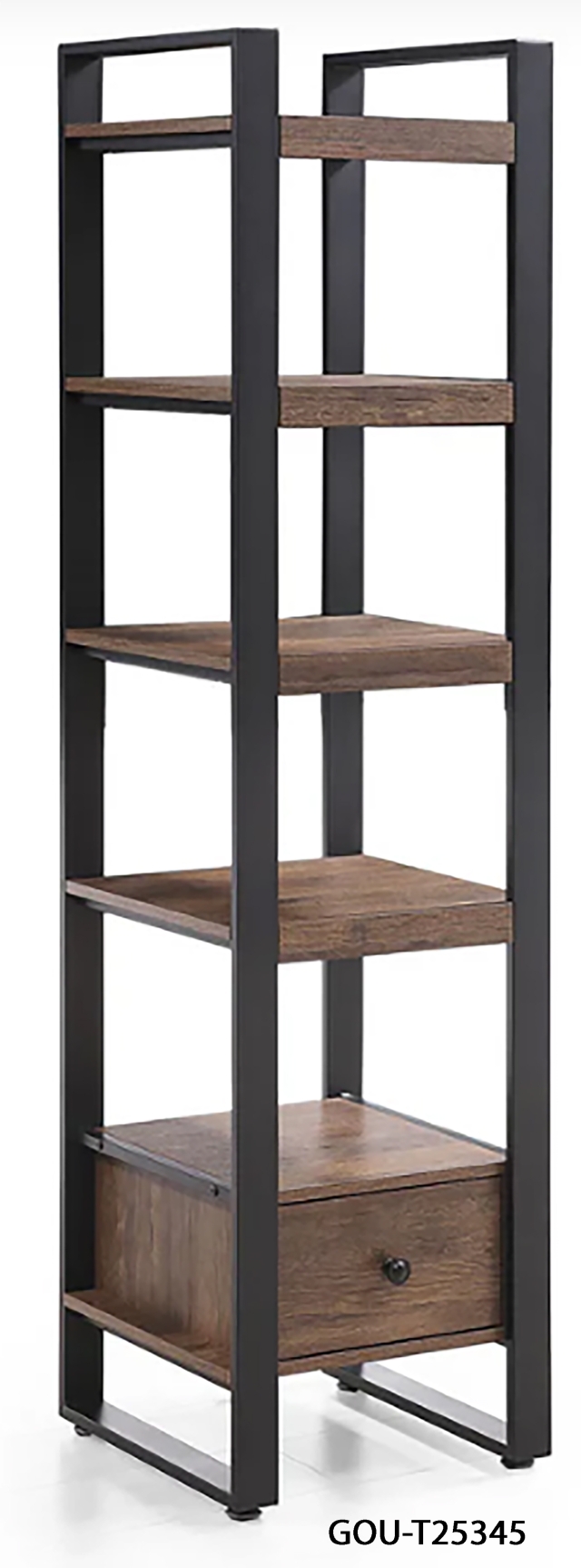 5-Tier Bookshelf with Drawer