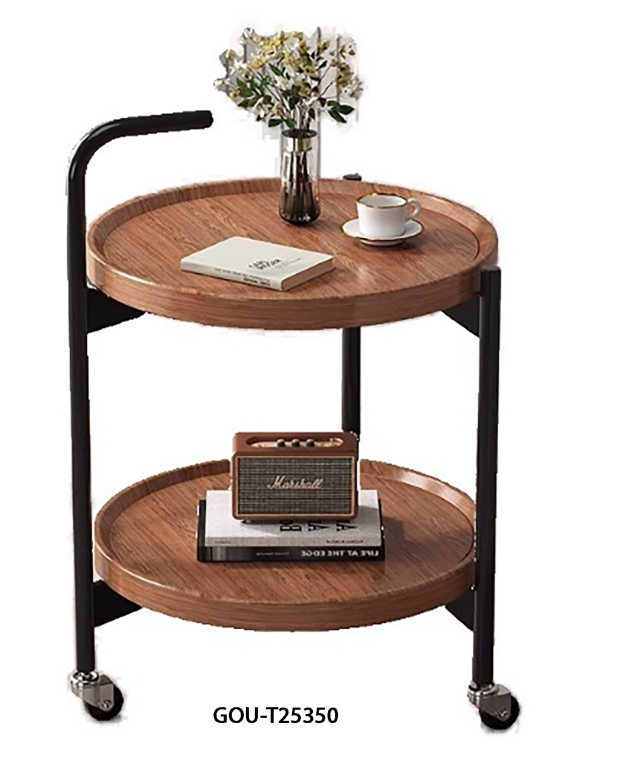 SIDE TABLE W/WHEELS