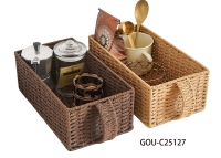 Gingerbread Man Plastic Woven Basket