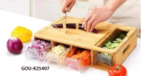 Kitchen cutting board storage box