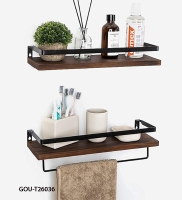 Wall Shelf Rack With Towel Bar