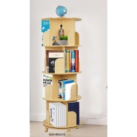 Rotating Multifunctional Wooden Storage Rack