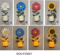 FLOWER WALL SCONCE – DAISY / FORGET ME NOT / HIBISCUS / SUNFLOWER