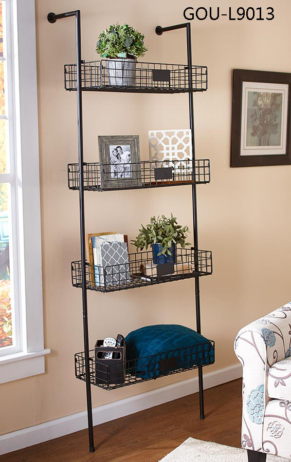 4-Tier Basket Wall Shelves