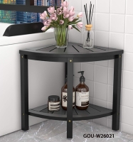 Corner storage stool