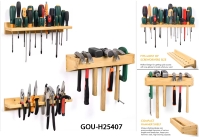 Wall Mounted wooden Tool Storage