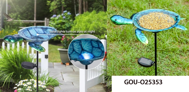 Garden Birdbath-Birdfeeder solar light