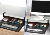 Under-desk storage rack