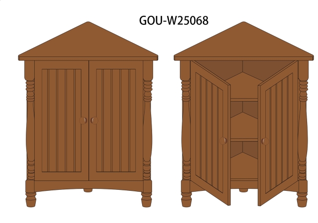 CORNER STORAGE TABLE