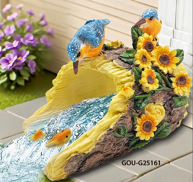 Animal-Hummingbird-Rain-Downspout-Diverter-Resin