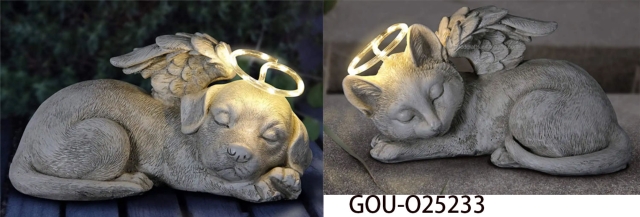 Outdoor Solar-Powered Pet Souvenir