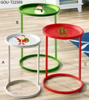 Colorful Metal Round Tables 