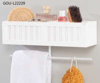Wall Shelf with Towel Bar