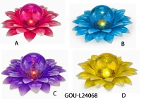 Solar Gazing Ball Flowers Light