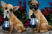 B/O GLASS LANTERN WITH 6 HOURS TIMER