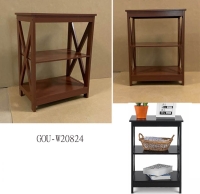 SIDE TABLE WITH 2 SHELVES SIDE TABLE WITH 2 SHELVES