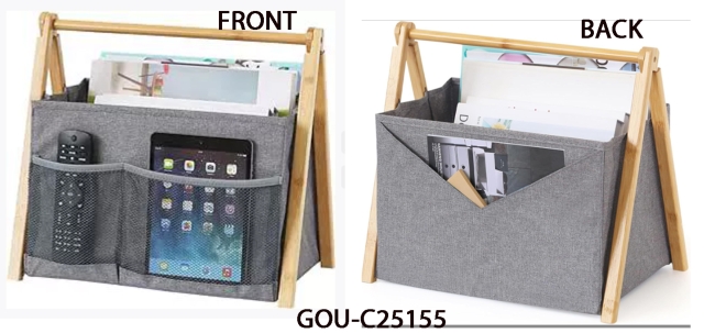 Multi-functional magazine storage rack