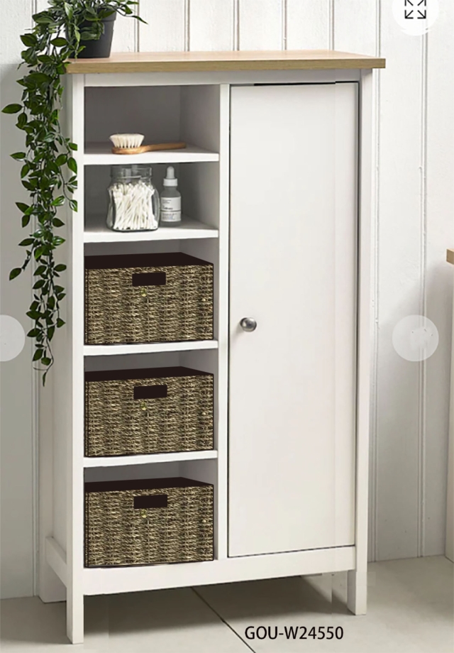 STORAGE CONSOLE W/ BASKETS