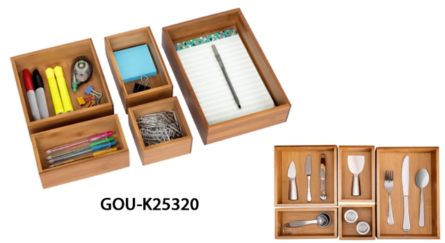 5-Piece Bamboo Storage Set