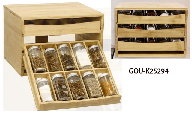 Pull-Out Drawer Spice Storage Box