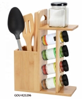 Spice Jars and Utensils Storage Rack