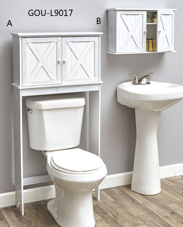 Barn Door-Style Bathroom Storage