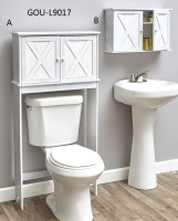 Barn Door-Style Bathroom Storage