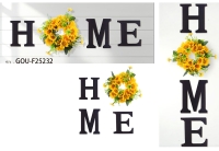 HOME Sunflower Door Hanger Sign