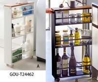 Slim Rolling Storage Rack Slim Rolling Storage Rack