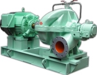 Horizontal single suction two stages volute pump