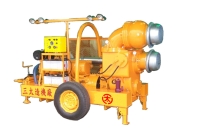 Mobile self-priming pump