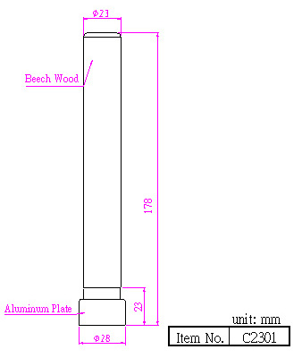 Wooden Rod for Partition